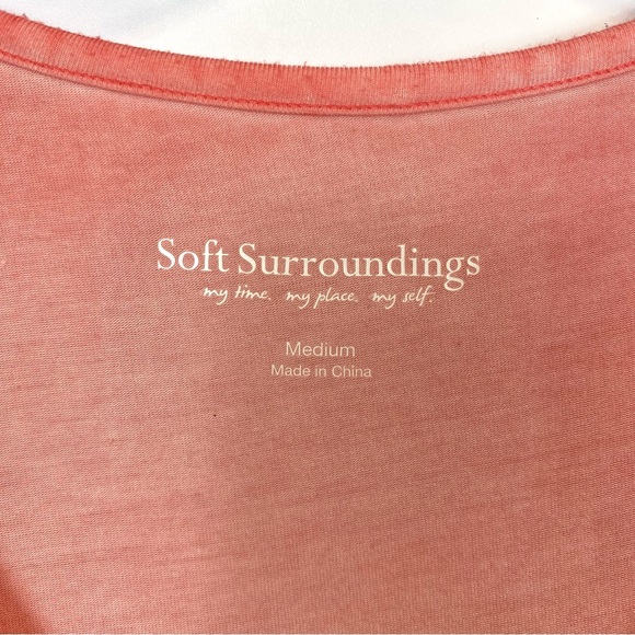 SOFT SURROUNDINGS NWOT Embellished SILK ROMANCE Sleeveless Top - Picture 4 of 8